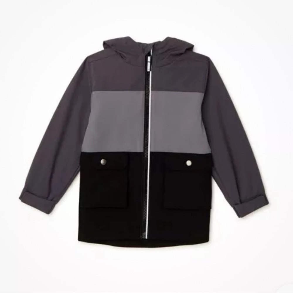 Swiss Tech Toddler Boys Lightweight Jacket-Black/Gray-3T